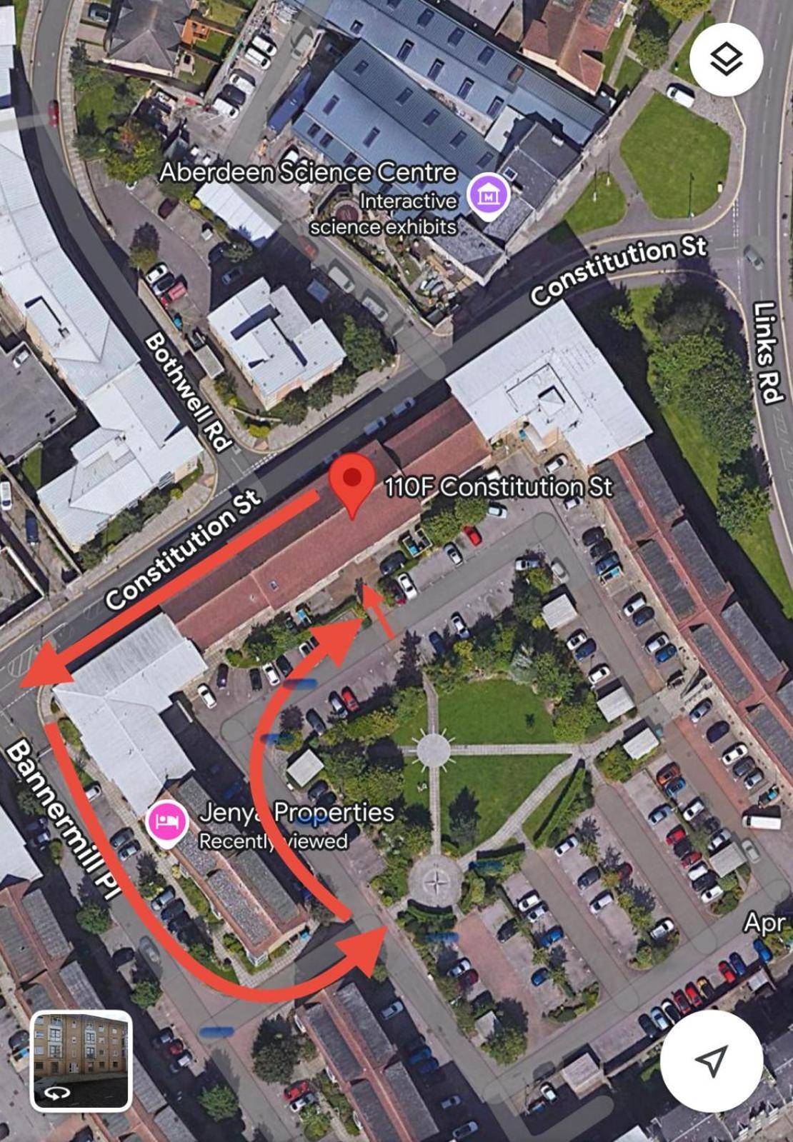 Comfortable, Self Contained 2 Double Beds Town Apartment Near Pittodrie Stadium Aberdeen Exterior foto